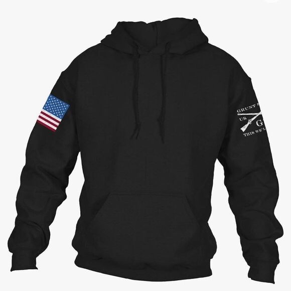 Grunt Style Texas Flag Pride Men's Hoodie Navy 2X NWT‎ in packaging - Picture 3 of 7